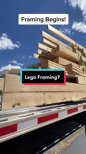 Framing Beginning on this Ready Frame Package from Builders First Source. This is a pre-cut package so itll speed up production for my framer and significantly reduce waste. Stay tuned! #framing #construction #lumber #build #engineering