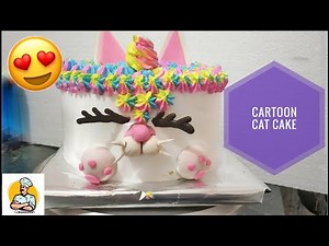 cat face cake| cartoon cake| cute kitten cake| birthday cake for children| cakesstore