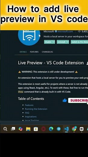 How to Use Live Preview in VS Code (Fast & Easy Guide!) #vscodeextensions #vscodeliveserver #vscode