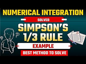 Simpson's 1/3 Rule | Solved Examples | Numerical Analysis