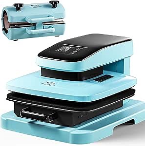 VEVOR 2 in 1 Auto 15x15 Heat Press Machine with 30oz Tumbler Press, Heat Up Fast & Even - Tshirt Press Machine for T Shirt, Pillow, Bag, Pad, Hoodie, Tumblers Glass Cans Mugs