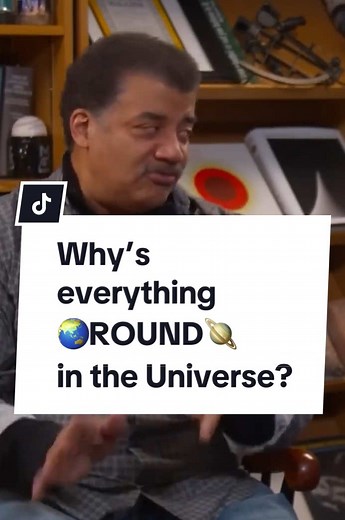 Why’s everything spherical and curve in #universe #space #astronomy #stars #neildegrassetyson #science