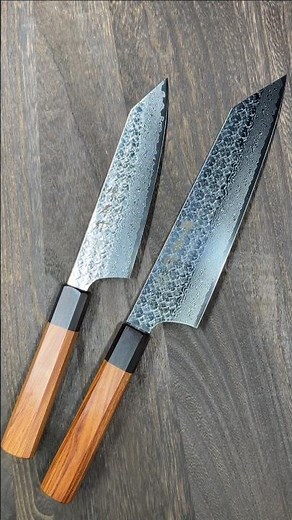 Sakai Takayuki SPG2 Damascus Hammered Kengata Kiritsuke Chef Knives