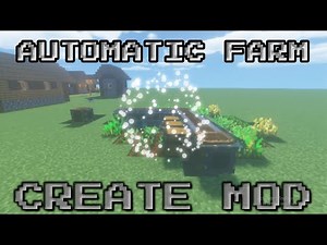 HOW TO MAKE AUTOMATIC FARM IN MINECRAFT||CREATE MOD||2021