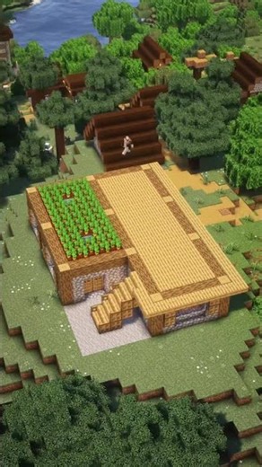 Minecraft Tutorial: Easy Starter House#minecraft #minecraftshorts #minecrafthouse #tutorial