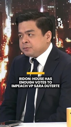 Ridon: House has enough votes to impeach VP Sara Duterte