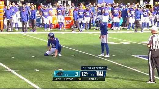 Graham Gano buries 53-yard FG to extend Giants lead