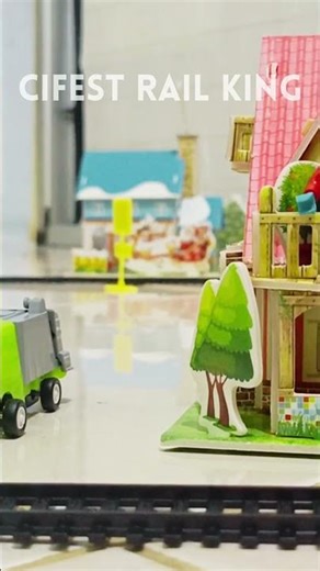 Miniature Train Journey Through a Tiny World #train #shorts #diorama