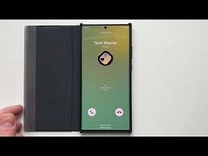 Samsung Galaxy Note 20 Ultra Incoming Call in S-View Flip Cover Case