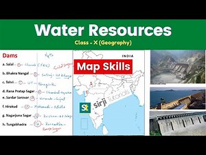 Map Skills - Major Dams - Water Resources | Class 10 Geography | CBSE/UP Board - Maps by Ajeet Sir