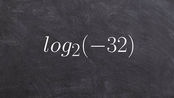 Math tutorial for evaluating a logarithmic expression when undefined
