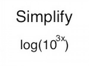 Simplifying a Logarithm