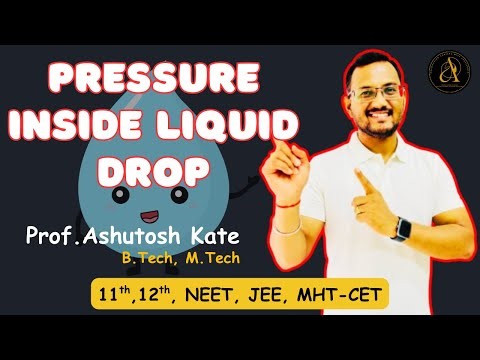 Pressure Inside a Liquid Drop | Surface Tension | Physics Class 11 & 12 | Prof. Ashutosh Kate