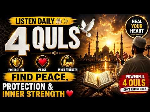Listen to the 4 Quls Daily 🤲✨ | Find Peace, Protection & Inner Strength ❤️