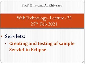 Creating and testing of sample Servlet in Eclipse