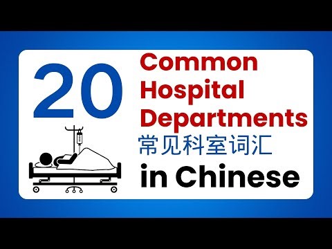20 Common Hospital Departments in Chinese | Health Vocabulary for Beginners | Ep.53