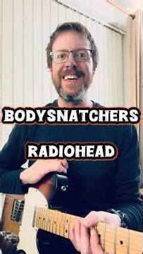 20-second guitar challenge! 🎸 Learn how to play the riff from ‘Bodysnatchers’ by Radiohead