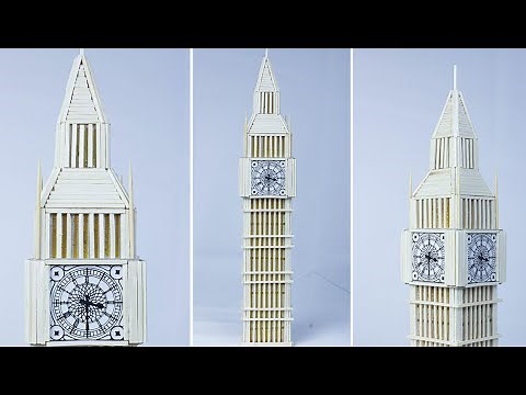 DIY Big Ben Matchstick Model | How To Make Big Ben Clock Tower With Match Sticks from Scratch | DIY