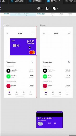 Card animation on figma