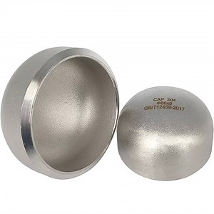 [Hot Item] Stainless Steel 304 Oval Head Pipe Cap Plug for Fittings SS304 Cap Butt-Weld End Cap Unpolished 304 & 316L