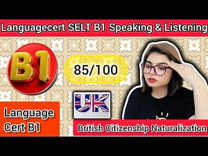 Full B1 English Test LanguageCert Speaking & Listening Test||British Citizenship|| Full Mock Test