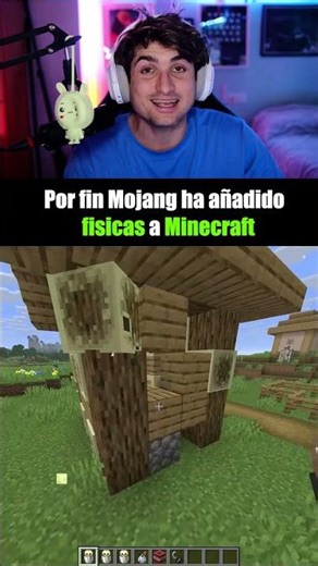 Por fin mojang ha añadido fisicas a Minecraft 🤯