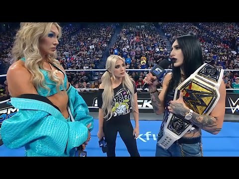 Rhea Ripley Charlotte Flair and Alexa Bliss | SmackDown highlights