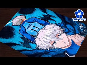 How to Draw"Seishiro Nagi"step by step(Tutorial) for beginners||Blue Lock