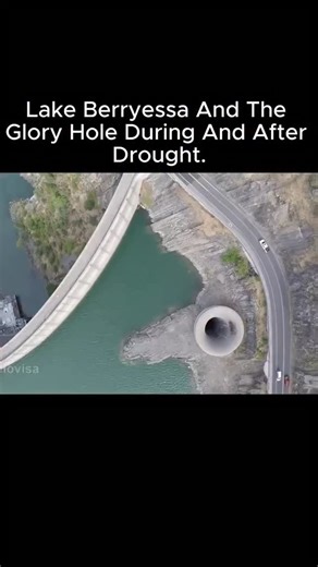 Engineering | Science | Technology on Instagram: "Lake Berryessa & the Legendary “Glory Hole” 🌊🌀 — Drought vs. Flood Ever seen a lake go from quiet and dry to dramatic and powerful? That’s exactly what happens at Lake Berryessa in California. During droughts, water levels drop drastically, exposing the famous “Glory Hole” spillway—a massive, concrete funnel that looks almost unreal when dry. It’s a haunting reminder of how low the lake can go. But once the rains come, everything transforms. Wa