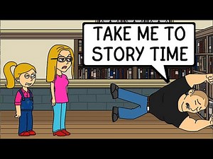 Childish Dad at the Library