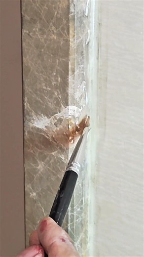 Complete marble damage repair in 10 minutes. #diyprojects