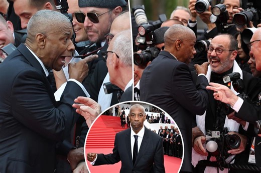 Here’s what Denzel Washington said during heated exchange with photographer on Cannes red carpet