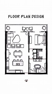Good floor plan space structure Floor plan review Ilustrasion #autocad_2d_layout #homedesign #interiordesign #architecture | Iskandar Isla Cad