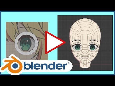 【blender】顔のモデリング方法~キャラクターモデリング~タイムラプス