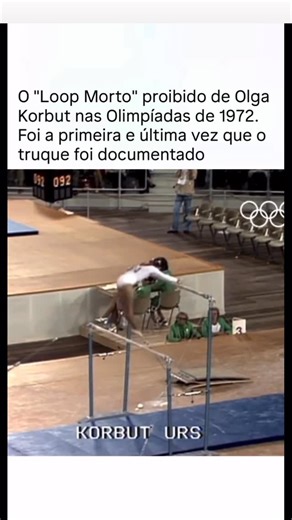 Dr. Rodriguez Cruzata on Instagram: "Este mortal salto mortal para trás, conhecido como Dead Loop, é um dos movimentos mais perigosos e também é chamado de Salto Korbut, pois foi executado pela primeira vez pela ginasta bielorrussa Olga Korbut em 1972, nos Jogos Olímpicos de Munique. No entanto, o movimento só foi documentado uma vez e foi banido em 1972 devido à sua natureza perigosa Ela obteve uma nota de 9,8/10 ao se posicionar em uma barra fixa e executar um salto mortal para trás antes de s