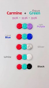 315K views · 8.3K reactions | Carmine + Aqua Green With Different 5 Color Mixing  #colormixing #paintmixing #asmr #art #foryou #satisfying | Mini Art Zone | Facebook