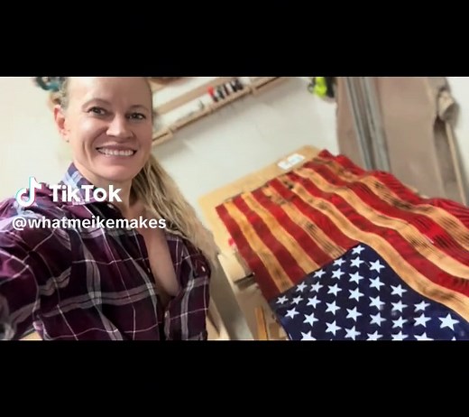 DIY Wet Look Wavy American Flag Tutorial