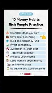 10 Money Habits Rich People Practice 💰