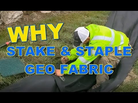 Why You Need to Stake Your Geotextile Fabric and Then Staple!