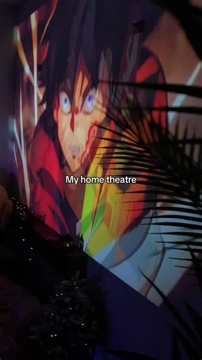 Projectors can turn ordinary rooms into magnificent cinemas#projector #miniprojector #movie #bedroom #cartoon