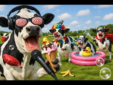 Dancing Cows with Moo Song Sounds – 100% Laugh Guaranteed!