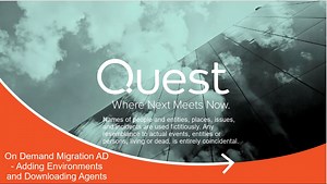 On Demand Migration AD - Adding Environments and Downloading Agents (4373967)