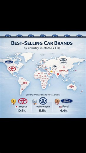 Best-Selling Car Brands by Country in 2026 🚗