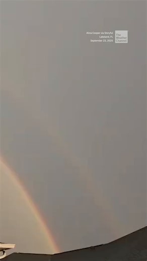 45K views · 719 reactions | Double Rainbow AND Lightning? Check out this stormy stunner over Lakeland, Florida. | The Weather Channel | Facebook