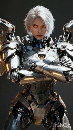 Cinematic Angelic Cyborg | Futuristic Robot Character Design