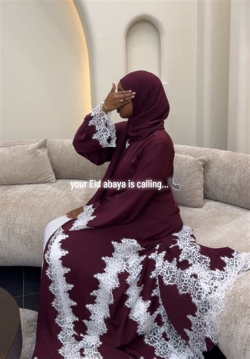 Introducing MULBERRY✨ now available on our site. Happy shopping🤍 #abayainspo #abayagirls #laceabaya