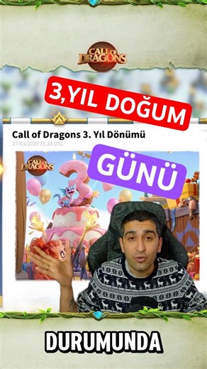 3. Yıl Dönümü Etkinlikleri ve Ödüller #3yearsofsoaring #callofdragonsgame