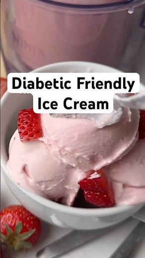Low Carb Strawberry Cottage Cheese Ice Cream #ninjacreami #strawberry #icecream #cottagecheese