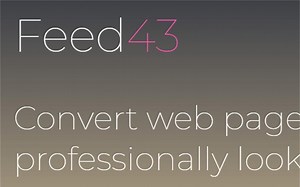 【feed43】5分钟叫你自制rss订阅源
