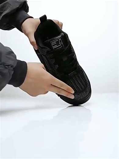 NOXM.COM | Mens Woven and Embassed Block Platform Skate Shoes